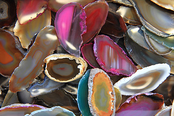 Image showing color agates mineral background