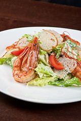 Image showing Tasty shrimp salad