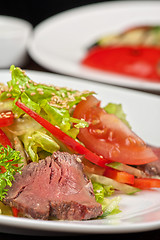 Image showing beef salad