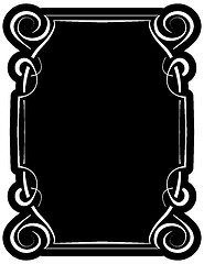 Image showing Vector black frame with elegant border