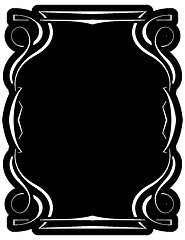 Image showing Vector black frame with elegant border