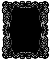 Image showing Vector black frame with elegant border