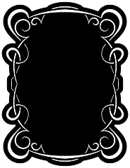 Image showing Vector black frame with elegant border