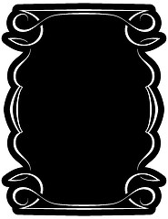 Image showing Vector black frame with elegant border