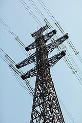 Image showing high voltage power line