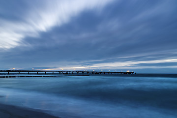 Image showing Baltic sea after sunset