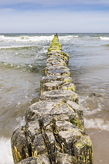 Image showing Breakwater Baltic Sea