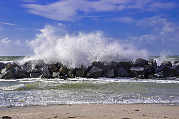 Image showing Stormy Baltic Sea