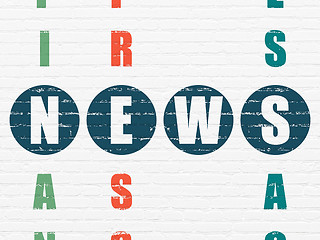 Image showing News concept: word News in solving Crossword Puzzle