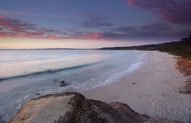 Image showing Sunrise at Nelson Beach Jervis Bay