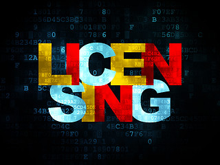 Image showing Law concept: Licensing on Digital background