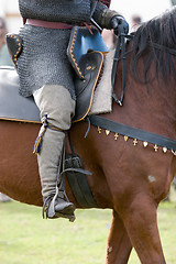 Image showing Warrior Astride a Horse