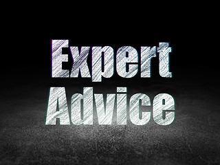 Image showing Law concept: Expert Advice in grunge dark room