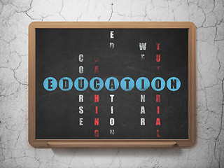 Image showing Education concept: word Education in solving Crossword Puzzle