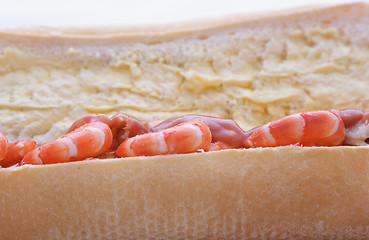 Image showing Prawns On A Roll