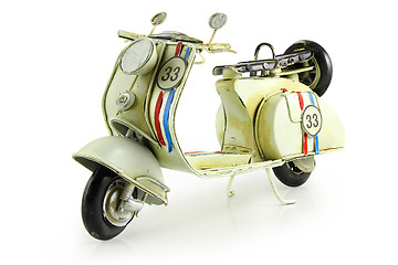 Image showing Retro toy motorcycle