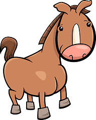 Image showing little horse or foal cartoon