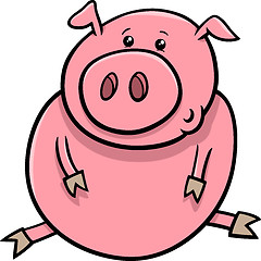 Image showing little pig or piglet cartoon