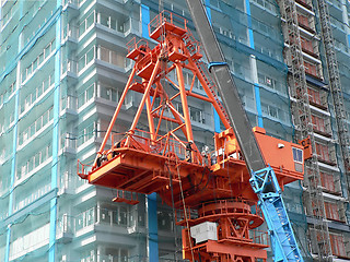 Image showing industrial construction crane