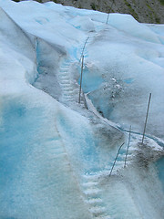 Image showing Ice stairway