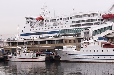 Image showing White boats