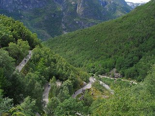 Image showing Road to Briksdal glacier