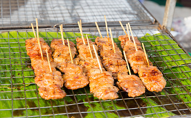 Image showing meat grill at street market