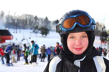 Image showing Girl ski