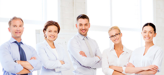 Image showing friendly business team in office