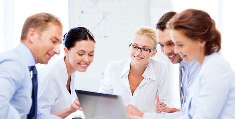 Image showing business team having meeting in office