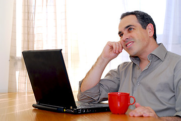 Image showing Man with laptop