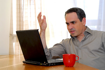 Image showing Man with laptop
