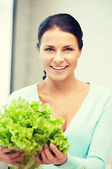 Image showing beautiful woman in the kitchen