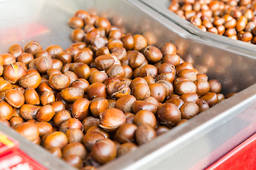 Image showing chestnuts at asian street market