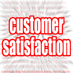 Image showing Customer satisfaction word
