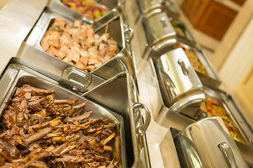 Image showing food buffet in restaurant