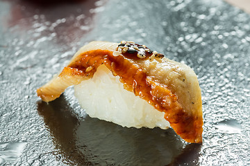Image showing Organic Eel sushi nigiri