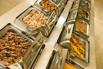 Image showing food buffet in restaurant