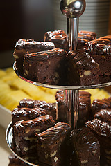 Image showing Delicious dark chocolate cake