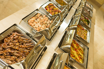 Image showing food buffet in restaurant