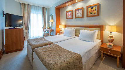 Image showing Interior design. Big modern Bedroom