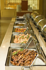 Image showing food buffet in restaurant