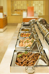 Image showing food buffet in restaurant