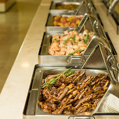 Image showing food buffet in restaurant