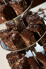 Image showing Delicious dark chocolate cake