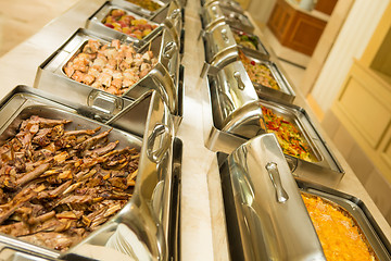 Image showing food buffet in restaurant