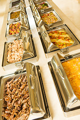 Image showing food buffet in restaurant