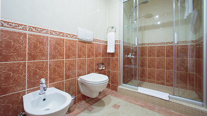 Image showing Modern bathroom interior