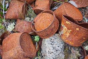 Image showing Rusty canned food