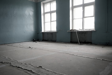 Image showing abandoned school class room